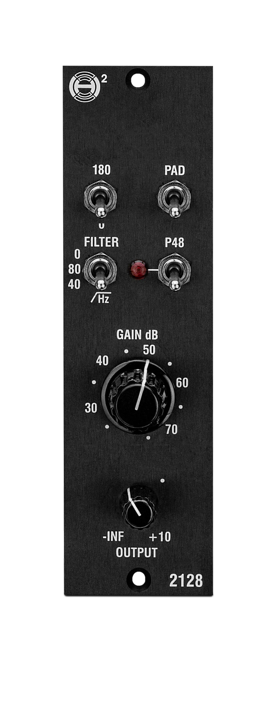 H2 Audio 2128 500 series mic pre module white background