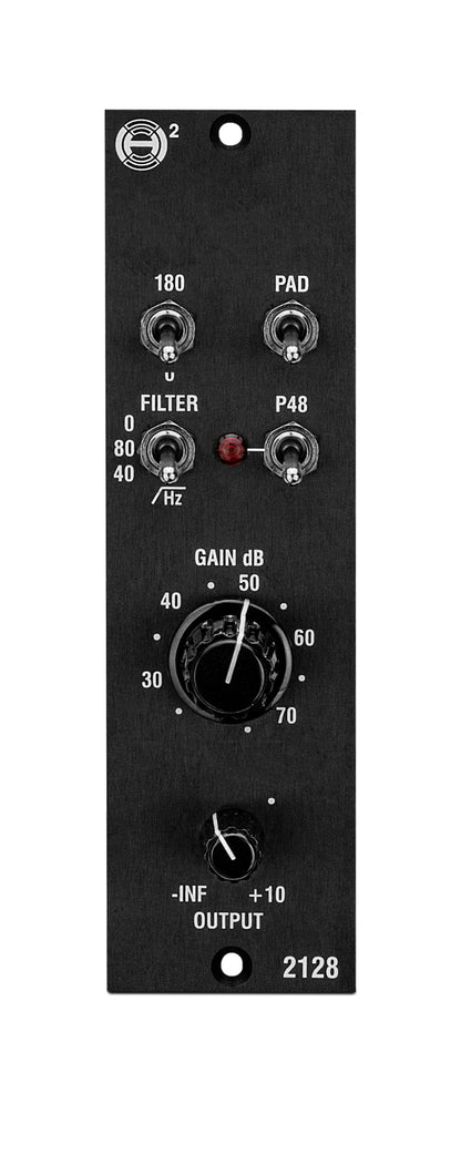 H2 Audio 2128 500 series mic pre module white background